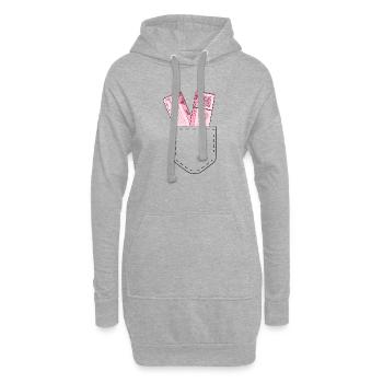 LUFTMOND - Hoodie-Kleid - Grau meliert - Vorne