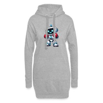 Boxen Roboter Boxer - Hoodie-Kleid - Grau meliert - Vorne