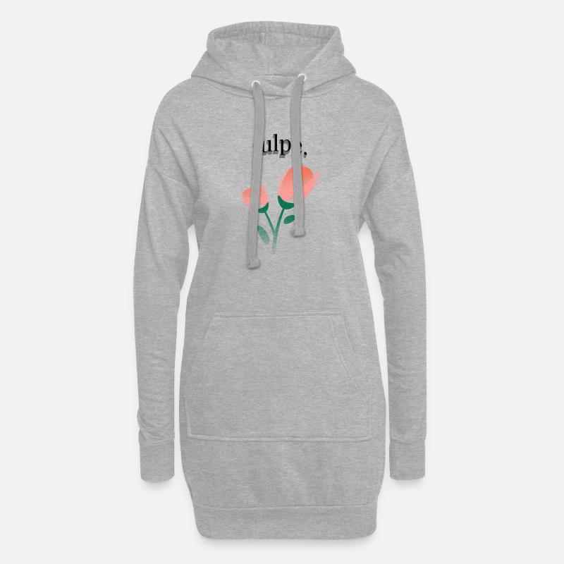 tulpe. - Hoodie-Kleid - Grau meliert