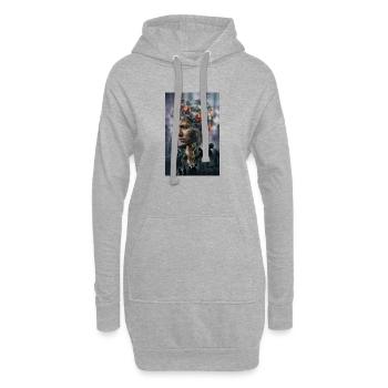 Echoes of War The Mental Toll of Conflict - Hoodie Dress - heather grey - Front