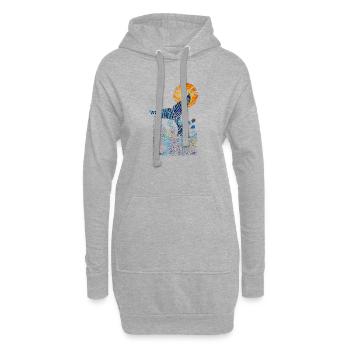 coda_balena2 - Hoodie-Kleid - Grau meliert - Vorne