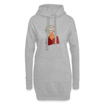 Juneteenth Cadeau de fierté de la Journée de l’histoire des Noirs - Sweat-shirt à capuche long Femme - gris chiné - Devant