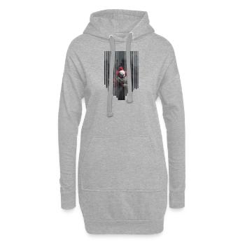Joyeux halloween - Sweat-shirt à capuche long Femme - gris chiné - Devant