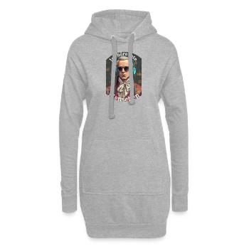 Musik Design - Ich höre tote Menschen - Hoodie-Kleid - Grau meliert - Vorne