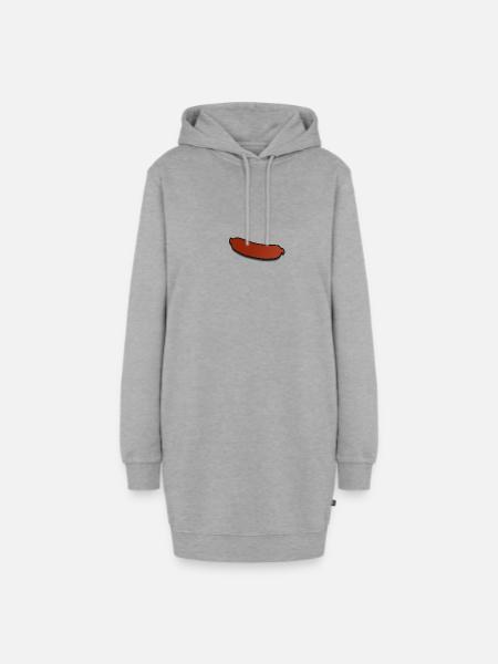 Wurst - Hoodie-Kleid - Grau meliert