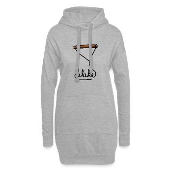Wake Wakeboard - Hoodie-Kleid - Grau meliert - Vorne