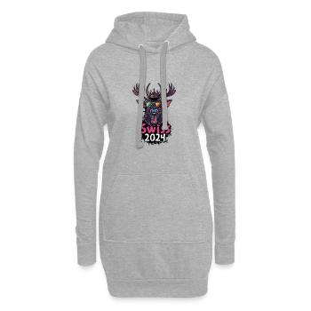Switzerland 2024 Hirsch Swiss - Hoodie Dress - heather grey - Front