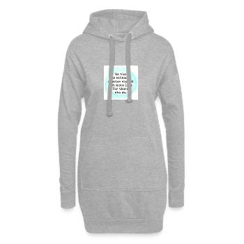 Men shouldn't make choices for women - Hoodie Dress - heather grey - Front