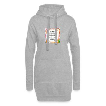 Make someone smile - Hoodie Dress - heather grey - Front