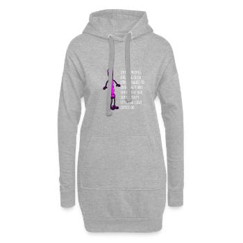 Grattoirs de sarcasme et cadeau drôle - Sweat-shirt à capuche long Femme - gris chiné - Devant