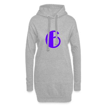 6. 6 ANS. 6e ANNIVERSAIRE. ANNIVERSAIRE 6 ANS - Sweat-shirt à capuche long Femme - gris chiné - Devant