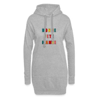 BONNE FÊTE. FÊTE DES MÈRES. FÊTE DES PÈRES. FÊTE - Sweat-shirt à capuche long Femme - gris chiné - Devant