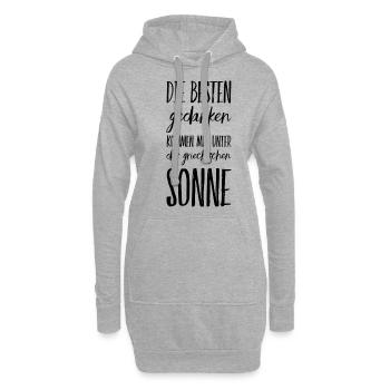 Lustiger Griechischer Spruch Griechenland Geschenk - Hoodie-Kleid - Grau meliert - Vorne