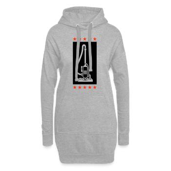 Nettoyage de l’aspirateur - Sweat-shirt à capuche long Femme - gris chiné - Devant