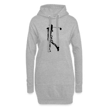 Golf female tribal de - Hoodie-Kleid - Grau meliert - Vorne