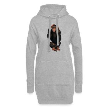 monkey - Hoodie-Kleid - Grau meliert - Vorne