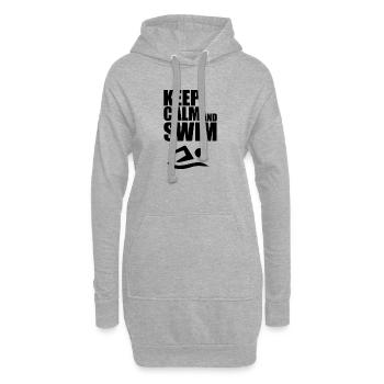 Schwimmen Wassersport - Hoodie-Kleid - Grau meliert - Vorne