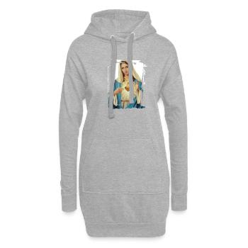 Holly Mary Maria Madonna Mariana Jungfrau Maria - Hoodie-Kleid - Grau meliert - Vorne