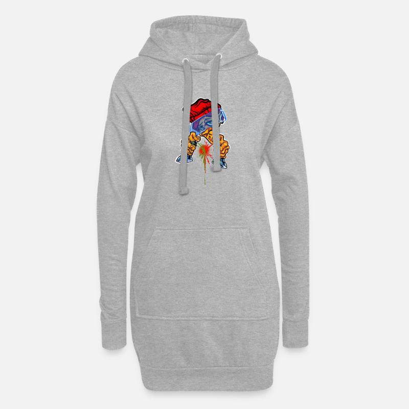Spray Can Master - Hoodie-Kleid - Grau meliert