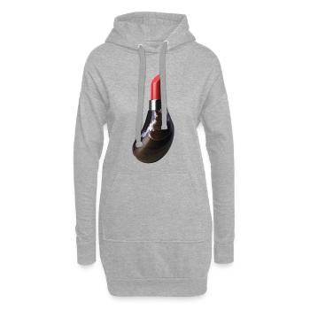 MUSCHELROT – Bellegique - Hoodie-Kleid - Grau meliert - Vorne