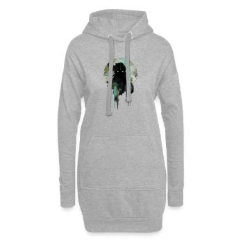 Entité Eldritch : Horreur Cosmique, Espace de la Terreur - Sweat-shirt à capuche long Femme - gris chiné - Devant
