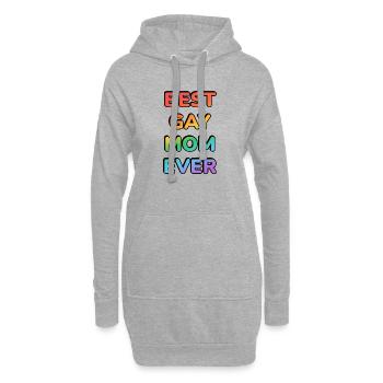 LA MEILLEURE MAMAN GAY DE TOUS LES TEMPS - Sweat-shirt à capuche long Femme - gris chiné - Devant