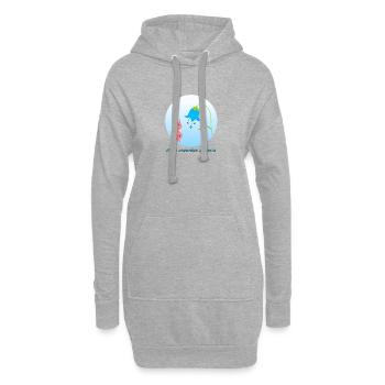 Nazar Böses-Augee-Schutzamulett Schmetterling - Hoodie-Kleid - Grau meliert - Vorne