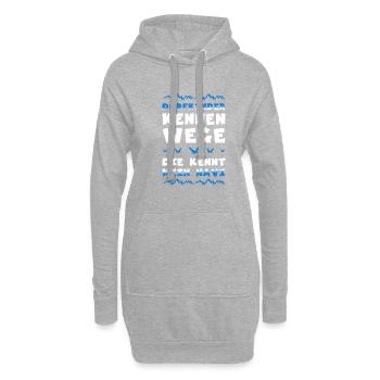 Dorfkind Bauer Landei Landleben Geschenk - Hoodie-Kleid - Grau meliert - Vorne
