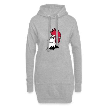 Kopf Hühnchen Hühnchen Bascour König - Hoodie-Kleid - Grau meliert - Vorne