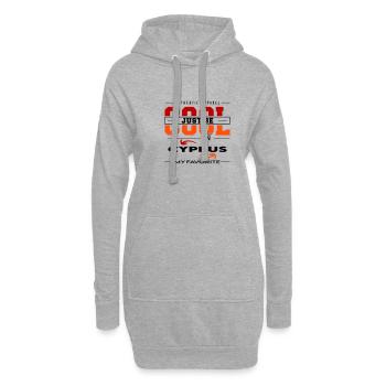Cyprus Zypern Land Urlaub Reise verreisen - Hoodie-Kleid - Grau meliert - Vorne