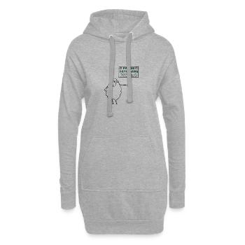 Pas de pays sans paysans - Sweat-shirt à capuche long Femme - gris chiné - Devant