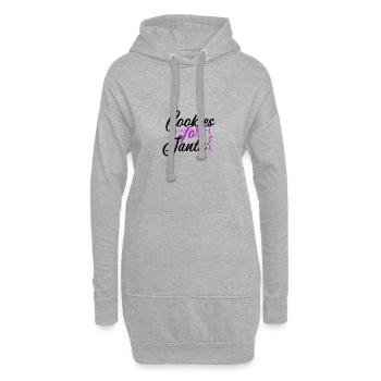 Cookies for santa - Hoodie Dress - heather grey - Front
