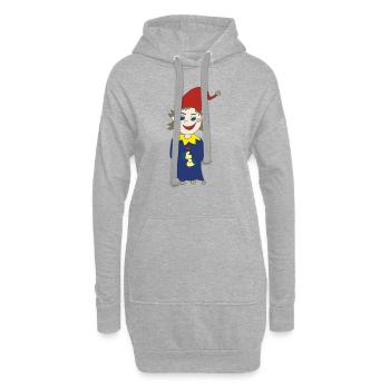 kasper - Hoodie-Kleid - Grau meliert - Vorne
