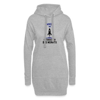 Mitarbeiter des Monats Winzer Bester Mann Winzerei - Hoodie-Kleid - Grau meliert - Vorne