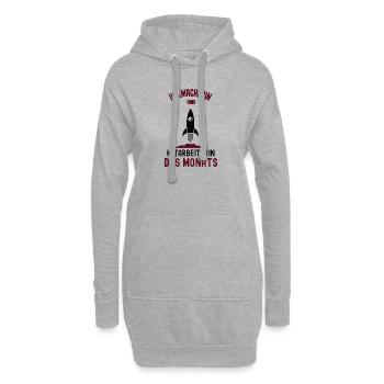 Mitarbeiterin des Monats Uhrmacherin Uhrmacher - Hoodie-Kleid - Grau meliert - Vorne