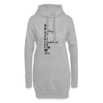 Alice Wonderland - Hoodie-Kleid - Grau meliert - Vorne