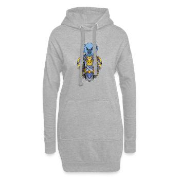 Ritter Koala Kreuzritter - Hoodie-Kleid - Grau meliert - Vorne