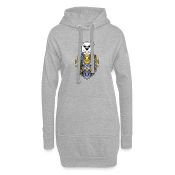 Chevalier Ours polaire cool Ours polaire Ours polaire - Sweat-shirt à capuche long Femme - gris chiné - Devant