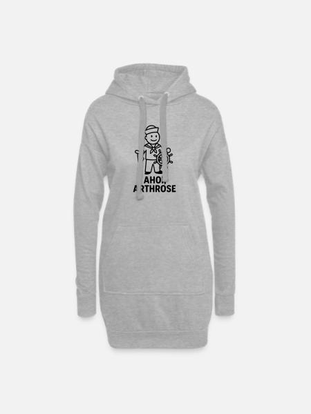 ahoi arthrose - Hoodie-Kleid - Grau meliert