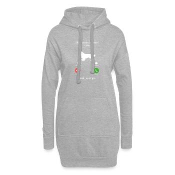 Sussex Spaniel Hund ruft Hund Mama Hund Hund Papa - Hoodie-Kleid - Grau meliert - Vorne