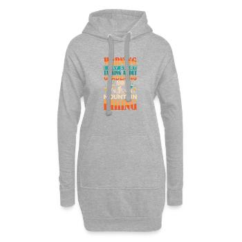 Jardin de VTT VTT - Sweat-shirt à capuche long Femme - gris chiné - Devant