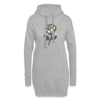 Dollar Rose - Hoodie-Kleid - Grau meliert - Vorne