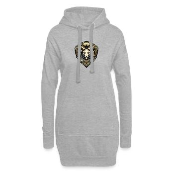 Ornement Goldram Ramkopf Design - Sweat-shirt à capuche long Femme - gris chiné - Devant