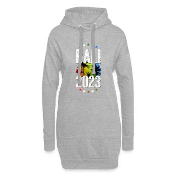 Bali 2023 - Hoodie-Kleid - Grau meliert - Vorne