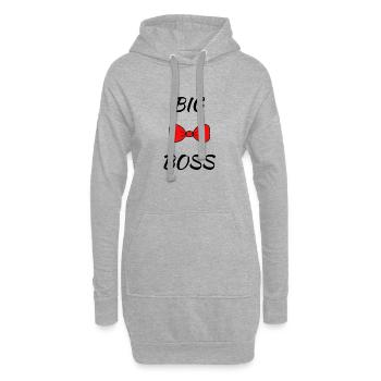 BIG BOSS. CHEF. CHEF. CHEF. PAPA. VATERTAG - Hoodie-Kleid - Grau meliert - Vorne