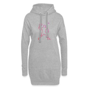 Pickleball games Racquetball Racquetball games - Hoodie Dress - heather grey - Front