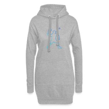 Racquetball Pickleball Homme Jouer au Pickleball - Sweat-shirt à capuche long Femme - gris chiné - Devant