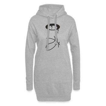 Basket-ball 5 0 08 - Sweat-shirt à capuche long Femme - gris chiné - Devant