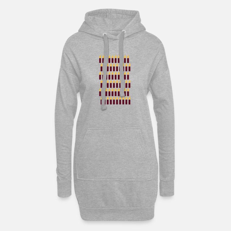 60. Geburtstag - Hoodie-Kleid - Grau meliert
