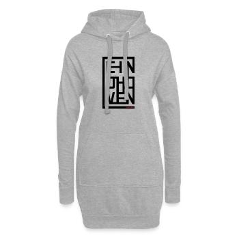 Style d’affiche EINDHOVEN – Urban City Design - Sweat-shirt à capuche long Femme - gris chiné - Devant
